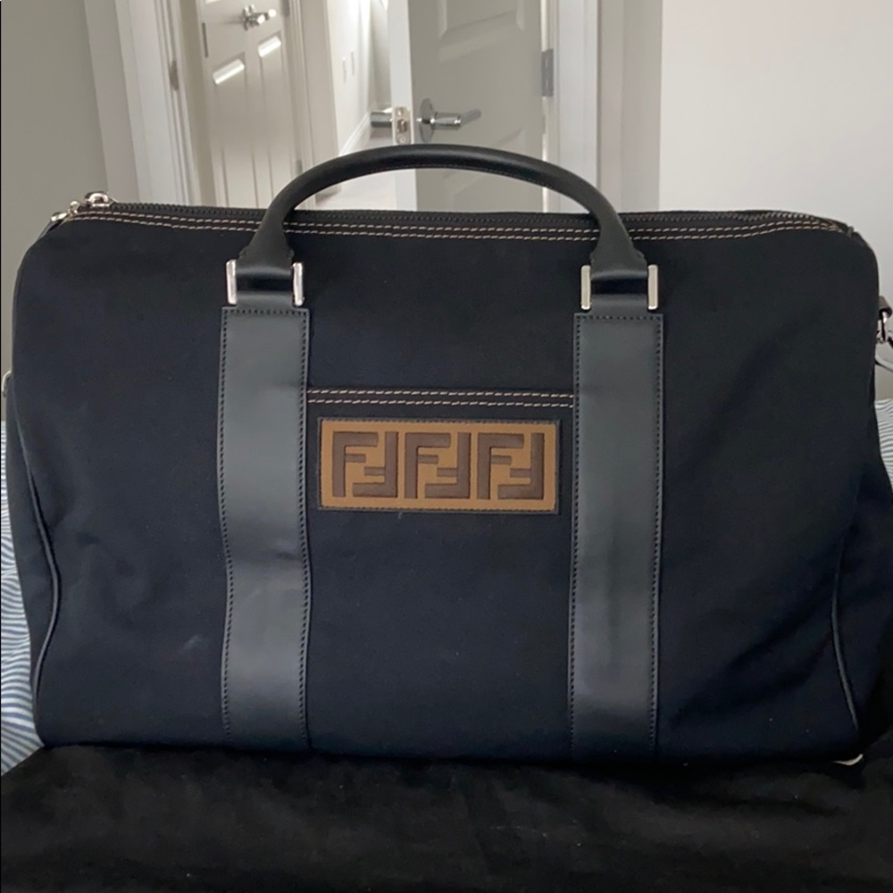 Fendi Weekender MD Canvas Traveling Bag
